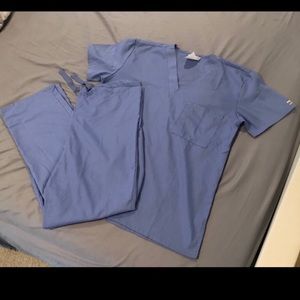 Light blue scrub set